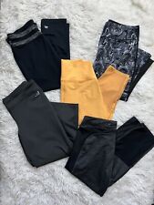 BCG Women's XL Black Fleece lined athletic pants Zipper Pockets/Zip Ankle
