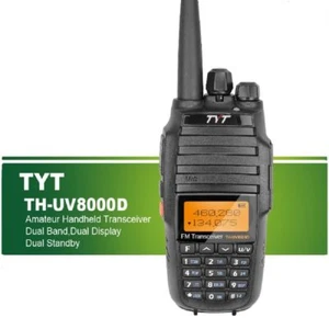 TYT TH-UV8000D 10W Two Way Radio with 2 Antenna U/V Dual Band Ham Transcevier - Picture 1 of 12