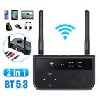 Bluetooth 5.3 Transmitter Receiver For PC TV Car Stereo Audio Adapter Long Range