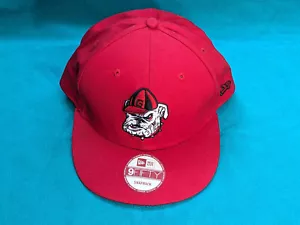 Georgia Bulldogs Perro Logo Southern Bulldog Parche Snapback Gorra Sombrero Rojo Nuevo con Etiquetas - Imagen 1 de 6