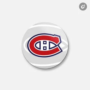 Montreal Canadiens NHL | Calamita decorativa rotonda 4'' x 4'' - Foto 1 di 2