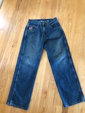 Vintage Y2K JNCO blue jeans distressed 30 X 32 2000 straight leg