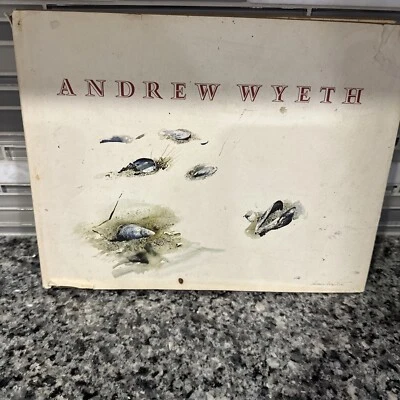 VTG 1970 XL Book HCDJ ANDREW WYETH BOSTON MUSEUM 1st Edition Fine Arts Paintings - Image 1 of 4