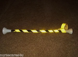 BATON TWIRLING TAPE YELLOW REFLECTIVE TAPE YOUR BATON SHAFT REFLECT LIGHT - Picture 1 of 1