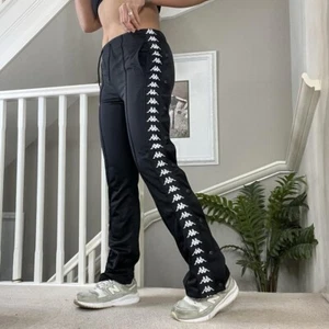 Vintage Kappa Side Popper Skinny Flared Low Waist Trouser Tracksuit Size XS Rare - Picture 1 of 6