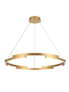 Lámpara de Araña Para LED Diseño Moderno Círculo Oro Matt RD-0646 - Imagen 1 de 2