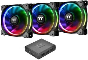 Thermaltake Riing Plus 14 LED RGB Radiator Fan TT Premium (3x 140mm RGB Lüfter) - Bild 1 von 9