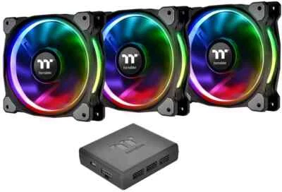 Thermaltake Riing Plus 14 LED RGB Radiator Fan TT Premium (3x 140mm RGB Lüfter) - Bild 1 von 4
