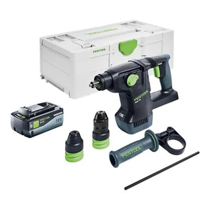 Festool KHC 18 EB-Basic Akku Kombihammer 18 V 2,6 J SDS-Plus + 1x Akku 8,0 Ah - Bild 1 von 5