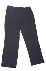 Tan Jay TANJAY Uber Black 6 Petite Stretchy Straight Leg Dress Pants Slacks - Picture 1 of 8