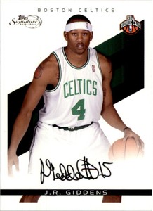 2008-09 Topps Signature Facsimile Black Basketball Card #TSJRG J.R. Giddens /289