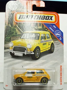 Matchbox 1964 Austin Mini Cooper TAXI Mint USA Only Carded - Bild 1 von 2