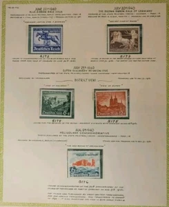 Scott #B172-B176 German 1940 Stamp Set - Picture 1 of 11