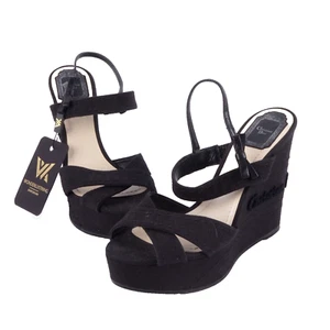 Sandalias de plataforma de lujo de lona con logotipo de Stockwoman CHRISTIAN ... - Imagen 1 de 12