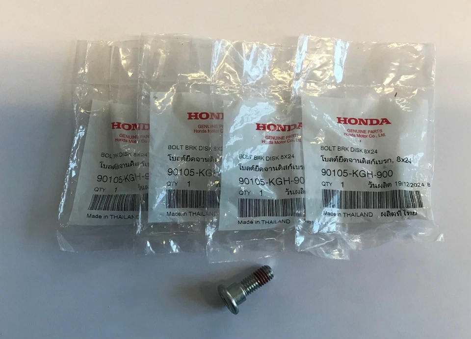 Honda MSX125 Grom 2013-2024 Rear Disc Mounting Bolts x 4 Genunie Honda Parts - Image 1 of 1