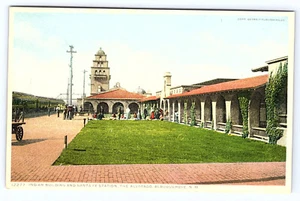 Alvarado New Mexico Indian Building Santa Fe Railroad Depot postcard C429 - Picture 1 of 2