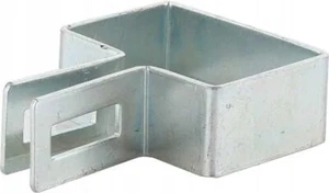 Endschelle rechteckig 60x40mm Verzinkt Zaunschelle für Zaunpfosten - Bild 1 von 7