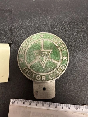 Vintage 1950's-1960's 750 Seven-Fifty Motor Club Cast Aluminium Car Badge Large - Image 1 of 3