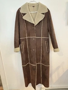 Chaqueta Wilson's Cuero Sherpa Polar Plumero Mujer XL Western Boho Chic - Imagen 1 de 15