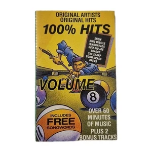 100% HITS VOLUME 8 - 'Various Artists' Cassette Tape Album 1993 AUST. PRESSING - Picture 1 of 5