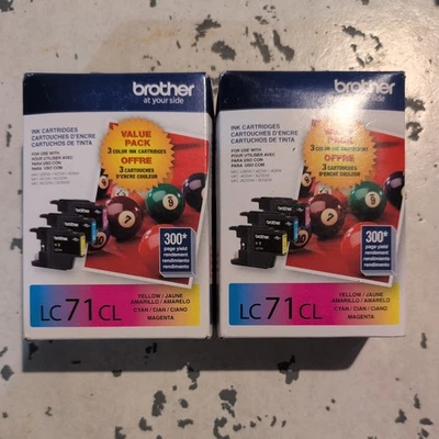 *2 Pack* Brother LC713PKS  Ink Cartridge - Magenta Cyan Yellow - Image 1 of 2