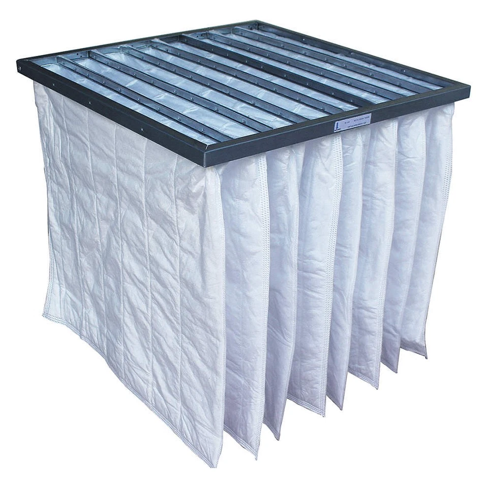 GRAINGER 6B657 PK 2 Pocket Air Filter,20x20x14,MERV 8 6B657 - Image 1 of 1