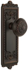 Grandeur WINWIN_DD_NA Windsor Solid Brass Rose Dummy Door Knob - Bronze - Picture 1 of 1