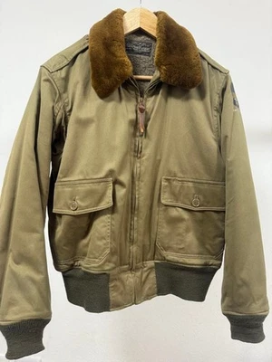 Buzz Rickson's B-10 Military Jacket Fur Collar Olive Drab Size M Japan - Image 1 of 4