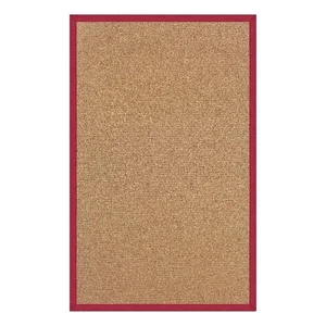 Linon Empire Machine Tufted Wool 1'10"x2'10" Rug in Cork Brown and Red - Picture 1 of 5