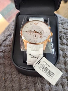 Nuevo y en caja Reloj Emporio Armani Hombre Sportivo Cronógrafo Oro Rosa-AR5919. Nuevo🔋. Sin usar - Imagen 1 de 24