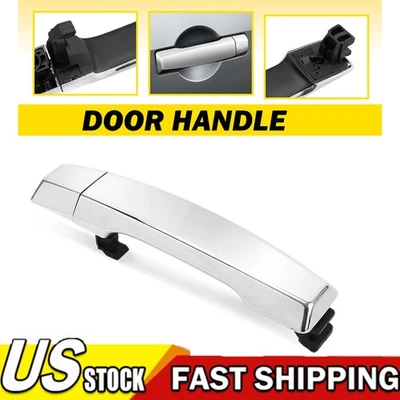 Manija de puerta exterior del conductor para Nissan Titan Armada 2005-2015 trasera izquierda cromada Foto 1 de 4