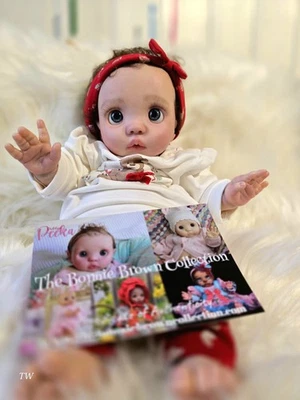 Rebornbaby Puppe Peeka Bonnie Brown Soft Vinyl Babypuppe - Bild 1 von 4