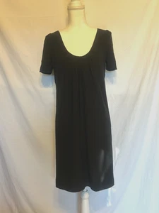 Beautiful! PATRIZIA PEPE Classic Black Silk Lined Back Zip Dress ~Sz. S - Picture 1 of 10