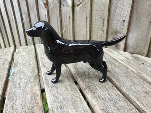 Beswick England Black Labrador Dog Figure Figurine Ornament Vintage - Picture 1 of 5