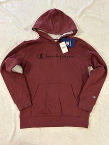 CHAMPION Youth Sweatshirt Hoodie, Size Medium(10/12), Pullover, Wine, New - Picture 1 of 10