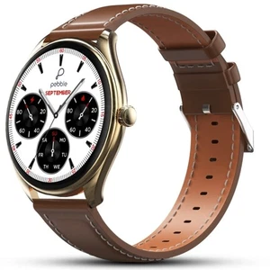 Pebble Royale Legend Slimmest Design 1.43"Display BT Calling Premium Smartwatch - Picture 1 of 8