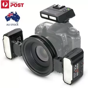 AU Meike MK-MT24 II Macro Twin Lite Flash with Trigger for Canon DSLR Cameras - Picture 1 of 7