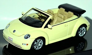 VW New Beetle Cabriolet 2003-05 Amarillo Melón Mellow - Beige 1:43 Autoart - Imagen 1 de 6