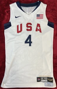 USA Olympic Jersey Game Worn 08 Cappie Pondexter #4 WNBA Gold Won Authenticated - Picture 1 of 11