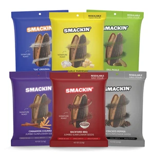 Smackin' Variety Jumbo Sunflower Seeds | 4oz | Small Batch | Mix & Match Flavors - Picture 1 of 7