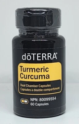 Cápsulas de Cúrcuma Doble Cámara doTerra 60 Cápsulas Nuevo Botella Sellada Foto 1 de 4