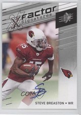 2009 SPx X Factor Signatures Steve Breaston #X-SB Auto