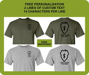 25th Infantry Division Shirt, Tropic Lightning, US ARMY Custom Performance Shirt - Picture 1 of 9