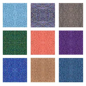 Cuentas de semillas japonesas Miyuki cuentas de vidrio Rocailles 15, 11, 8 Inside Dyed Colors - Imagen 1 de 40