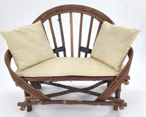 Boyds Bears Claudette's Twig Settee Wood Stick Bench Decor NWT Doll Furniture - Picture 1 of 8