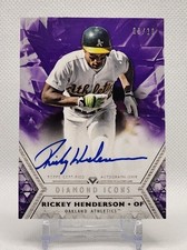 Rickey Henderson 2018 Topps Diamond Icons Auto Autograph/ Signed on Card HOF /10