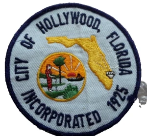 Florida City of Hollywood US Police Patch 100 X 100 mm - Picture 1 of 2