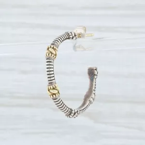 Individual Judith Ripka con Cuentas Pendientes de Aro Plata Ley 18k Oro Repuesto - Imagen 1 de 4