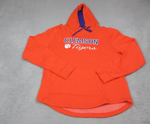 Clemson Tigers Sweater Womens Adult Extra Large Orange Hooded Logo Football