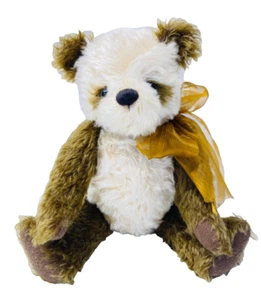 Mohair Rust and Cream Teddy Bear by Susan Smith - Picture 1 of 11